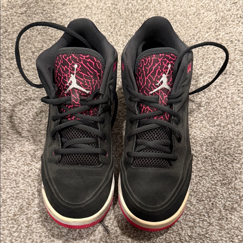 Black and Pink Air Jordan Sneakers Teen girls